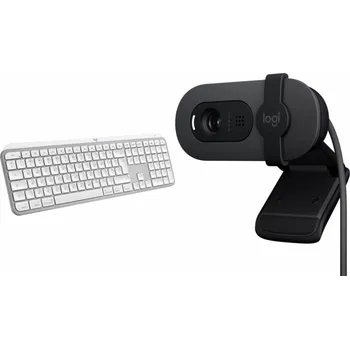 Klávesnice Logitech Klávesy MX Keys S pro Mac (920-011638) + Brio 100 (960-001585)