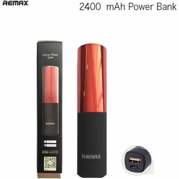 Powerbanka Remax Powerbanka Powerbanka Remax LipMax 2400mAh - Lupdažis, Raudonas