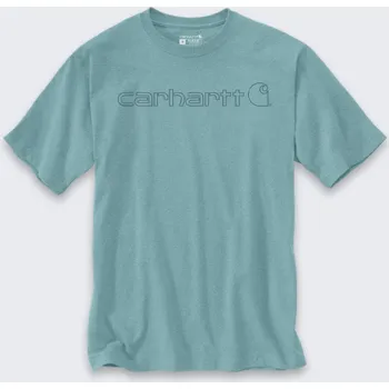 Pánská móda Carhartt Tričko Dearborn Relaxed Logo Summer Blue