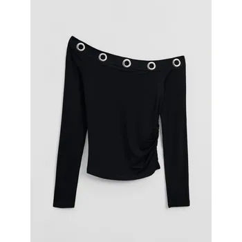 Dámské tričko Tričko s dlouhými rukávy - S - House - černá - 611JL-99X