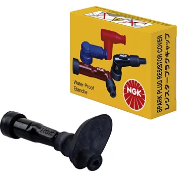 Zapalovací a žhavicí svíčka NGK TRUBKA ZAPALOVACÍ SVÍČKY (Č. 8683) ROVNÁ, ČERNÁ S GUMOVÝM POUZDREM, HONDA VT600/750C, XL600V,XRV750, NTV650