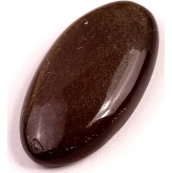 Přírodní kámen Kabošon Gold Obsidian č.8249 (32x17x6mm)