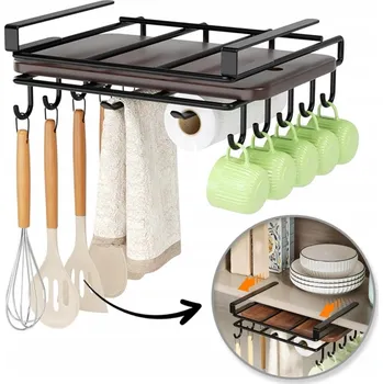 police POLICE ZÁVĚSNÁ POD SKŘÍŇKU ORGANIZÉR KUCHYŇSKÝ HÁČKY ČERNÁ