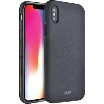 Pouzdro na mobilní telefon Uniq Hybrid Lithos - Charcoal pouzdro pro Apple iPhone XS X černá (8886463666210)