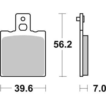 Auto-moto Sada brzdových destiček, vždy 4 kusy v sadě BREMBO 07BB01SX