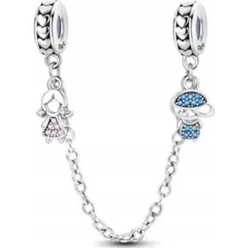 Řetízek Řetízek na korálky chlapeček holčička rodina stříbro 925