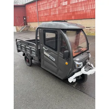 Elektrotříkolka Zethos Pracovní tříkolka Rikša Cargo Cabina 58 Ah 1000W šedá