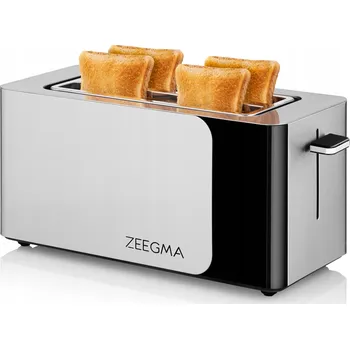 Topinkovač Toustovač Oficiální obchod Faneo Toustovač Topinkovač s regulací a funkcí rozmrazování stříbrný/šedý 1500 W