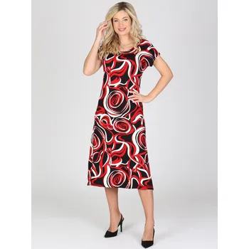 Dámské šaty EVONA a.s. Dámské dlouhé šaty JOANA 344 - Dámské dlouhé šaty JOANA 344 344 XL