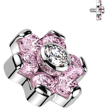 Piercing Šperky4U Náhradní ozdoba k dermálu / labretě TITAN, závit 1,2 mm - TIT1683-P