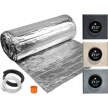 Topná rohož Sada Thermotec TOPENÍ PODLAHOVÉ FÓLIE pod panely 3,5m2 150W/m2 + Termostat Warmo B70 WIFI