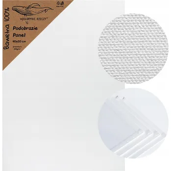 Textilie Malířské Plátno na plátno 40 cm x 50 cm Wielorybie Rzeczy 1 ks