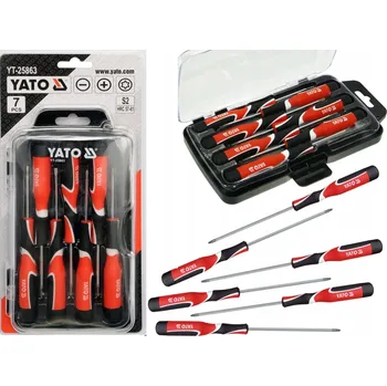 Šroubovák SADA PRECÍZNÍCH ŠROUBOVÁKŮ PLOCHÉ KŘÍŽOVÉ TORX YATO YT-25863