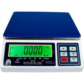 Kuchyňská váha ELEKTRONICKÁ OBCHODNÍ VÁHA S CEJCHEM 15KG VELKÝ DISPLEJ SKLADOVÁ
