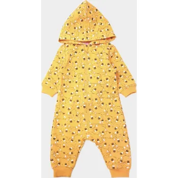 Kojenecký overall DUPAČKY 68 Celopropínací overal bez ťapek, žluté