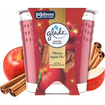 Svíčka Parafínová vonná svíčka Warm Apple Pie Glade
