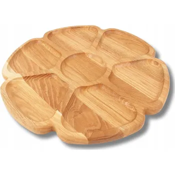 Kuchyňské prkénko STYLOVÉ DŘEVĚNÉ PRKÉNKO DUBOVÉ NA SERVÍROVÁNÍ KVĚTINA