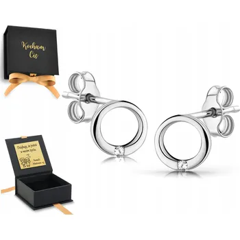 Náušnice STŘÍBRNÉ NÁUŠNICE KRUHY KROUŽKY 925