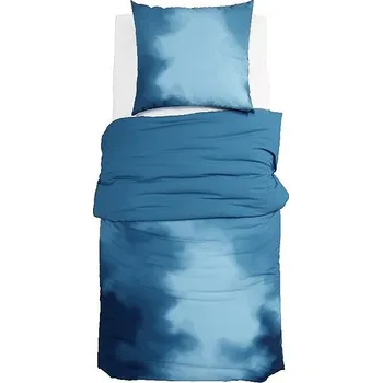 Povlečení GRUND Povlečení PARADI 140 × 200 cm, 70 × 90 cm petrolejové/kouřově modré