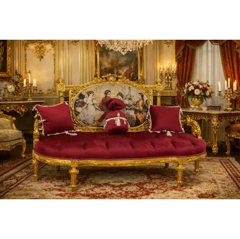 Pohovka Zámecké řezbované sofa - čalouněné - gobelín