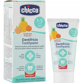 zubní pasta CHICCO Pasta zubní Ovocný mix s fluorem 50ml, 1-5r