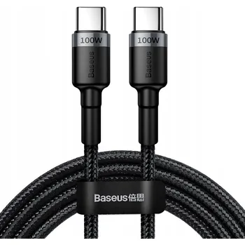 Datový kabel Baseus USB-C / USB-C kabel 100W 5A Power Delivery QC 3.0, nylonový oplet, 2m