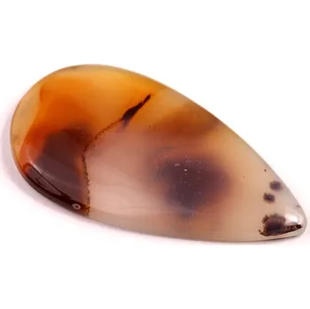 Přírodní kámen Kabošon Montana Agate č.8194 (44x23x5mm)