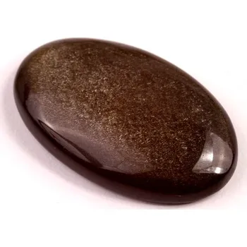 Přírodní kámen Kabošon Gold Obsidian č.8247 (36x22x7mm)