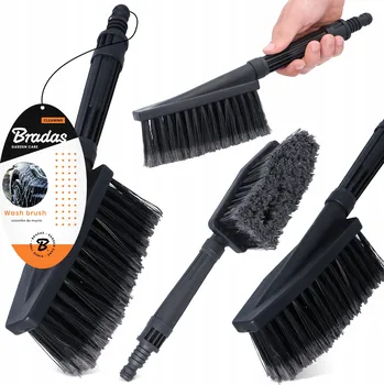 Mycí kartáč na vozidlo Kartáč na mytí auta s umělými štětinami, černý