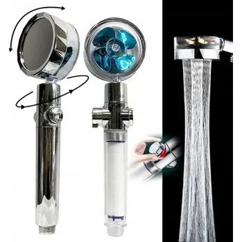 Sprchová hlavice Sprchová Sprchová Hlavice Terra Home stříbrná, vysokotlaká s turbínou