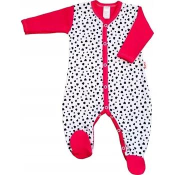 Kojenecký overall OVERAL overal rozepínací standardní Srdíčka malá vel. 92 KLEKLE