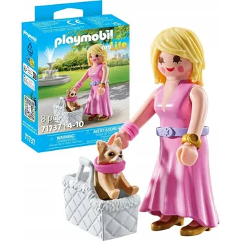 Stavebnice Playmobil Playmobil Paní s čivavou 71737