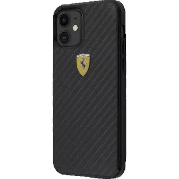 Pouzdro na mobilní telefon Ferrari On Track Carbon Kryt pro Apple iPhone 12 mini černá (3700740480106)