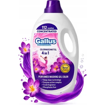 Přípravek na praní Gallus gel na praní 4v1 4,05L na barevné prádlo, 112 pracích dávek