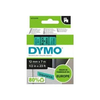 Tiskárna štítků Páska Dymo D1 - zelená, šířka 12 mm, návin 7 m, černé písmo