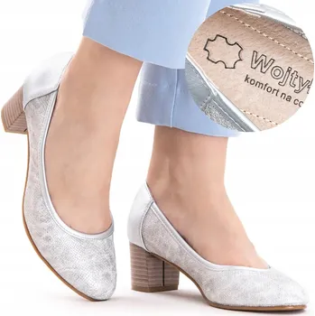 Dámské lodičky Wojtyłko dámské lodičky na sloupkovém podpatku, velikost 39