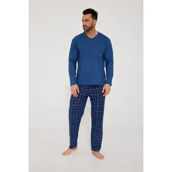 Pánské pyžamo PÁNSKÉ PYŽAMO DR 122/210 VICTOR granát L