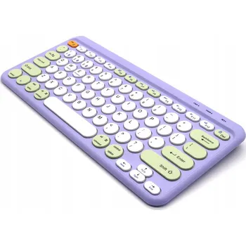 Klávesnice BEZDRÁTOVÁ BLUETOOTH KLÁVESNICE PRO MAC WINDOWS iOS FIALOVÁ