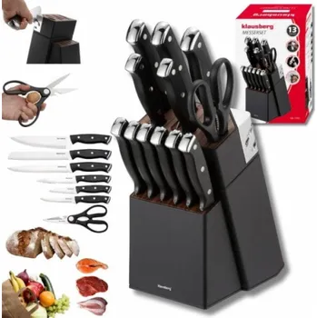 Kuchyňský nůž Klausberg Sada kuchyňských a steakových nožů KB-7985 v bloku