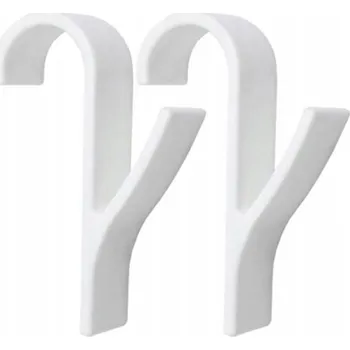 Věšák VĚŠÁK HÁČEK NA RADIÁTOR SPRCHU BÍLÝ SADA 2 KUSY KOUPELNA