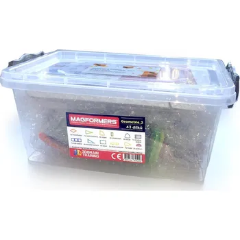 Stavebnice MAGFORMERS Geometrie 2: Rovina a prostor - box 44 dílků