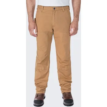 Pánská móda Carhartt Pracovní kalhoty Rugged RipSto hnědé barvy