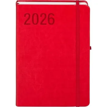 Kalendář Knižkový kalendář pro podnikatele 2026 A5 Antra červený