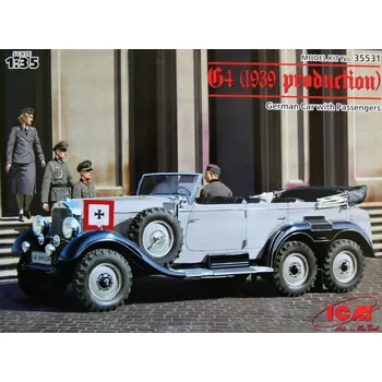 Plastikový model G4 (1939 production) German Car w/ passengers - ICM 35531