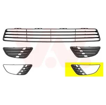 Nárazník Větrací mřížka, nárazník VAN WEZEL 1805593