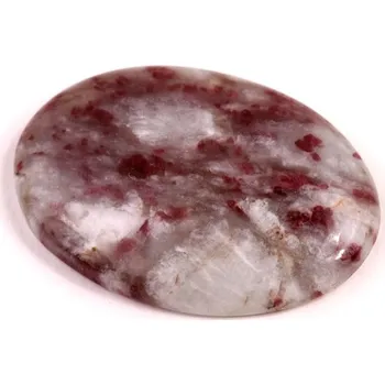 Přírodní kámen Kabošon Turmalín v Rubelitu č.8163 (35x25x6mm)