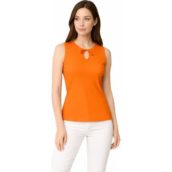 AXIRYA - Bezešvé tílko / halenka Hole - L/XL/oranžová
