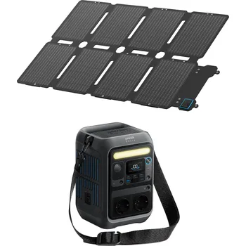 Elektronika ANKER Set Powerbanka Anker SOLIX C300X AC + 100W Solární Panel (PS100X) ŠEDÁ