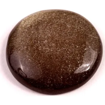 Přírodní kámen Kabošon Gold Obsidian č.8231 (27x6mm)