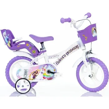 Dětské kolo Dino 124GLN Unicorn ACADEMY 12 dětské kolo (VÝPRODEJ) + DÁREK + Doprava ZDARMA